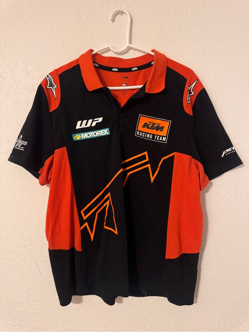 KTM Racing Team Men’s Polo Shirt - Black & Orange